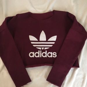 Adidas cutoff sweatshirt!